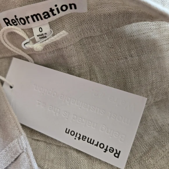 Reformation Beige Maxi Skirt with Front Slit Maxi